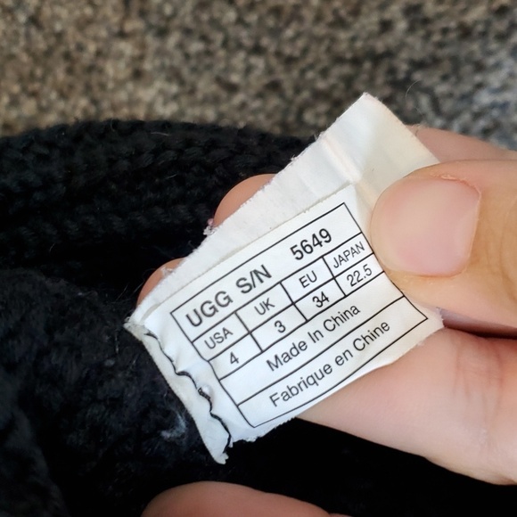 Ugg Australia 5649 Youth Kids Big Girl Sweater Knit Boots shoes sz 4 - Picture 9 of 11